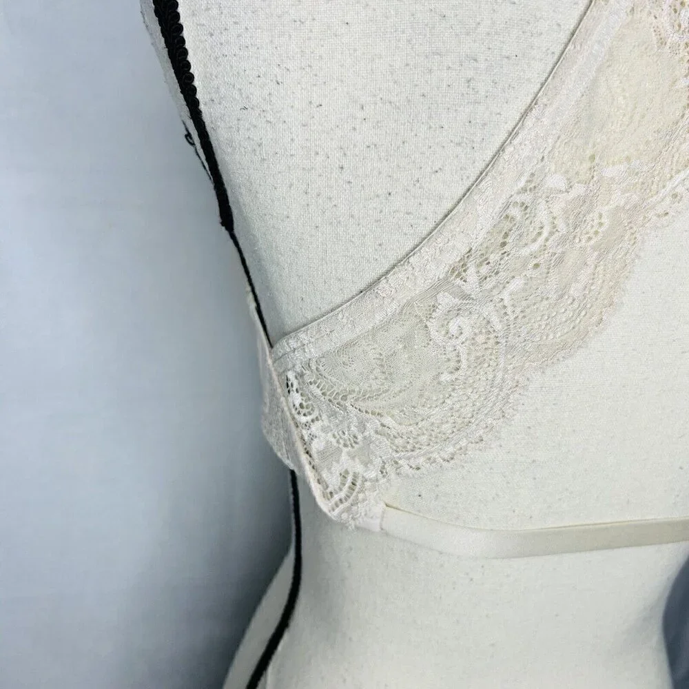 Third Love 32E / 34D Beige Lace Racerback Women's Underwire Lined Bra